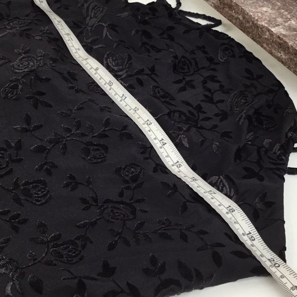 Rewind Sleeveless Crushed Velvet Black Dress Plus Size 1X NWT - Picture 7 of 8